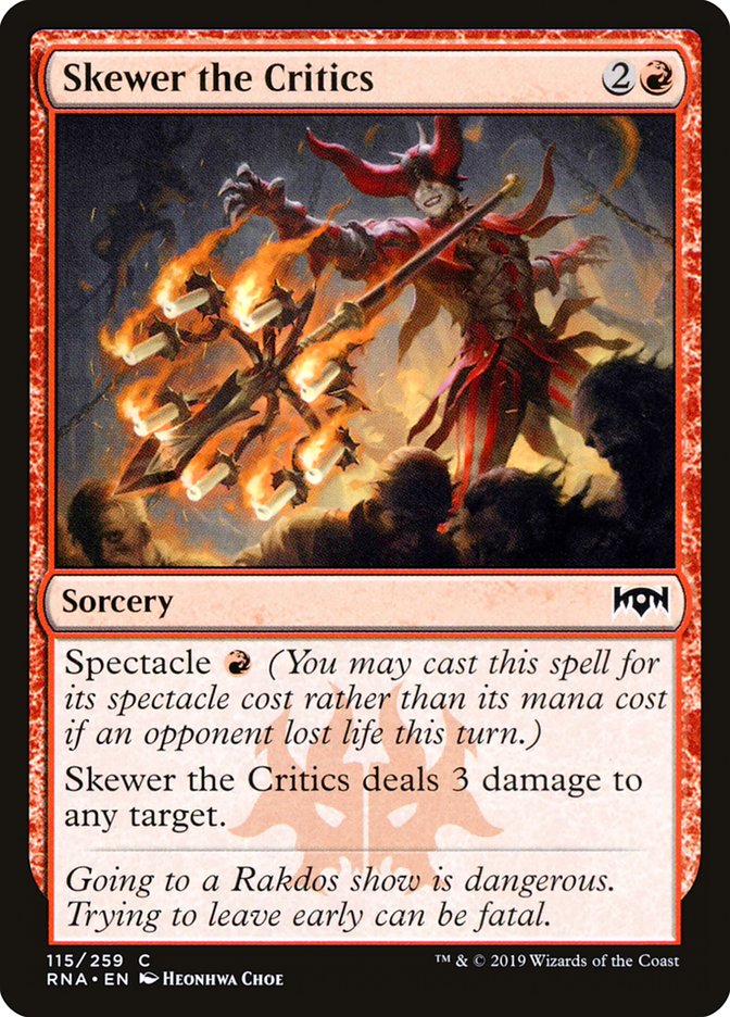 Skewer the Critics [Ravnica Allegiance] – Deep Dive Games Athens