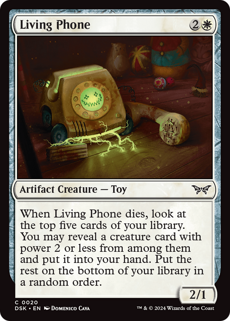 mtg card house Living Phone [Duskmourn: House of Horror] – Deep Dive Games Athens