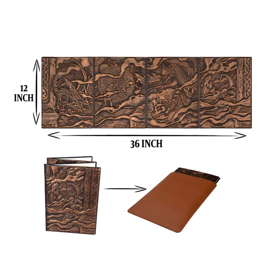 3D Faux-Leather Customizable Game Master Screen (DM/GM)