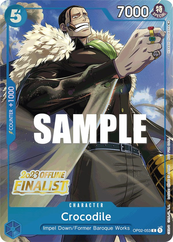 Crocodile (Offline Regional 2023) [Finalist] [One Piece Promotion Card –  Deep Dive Games Athens