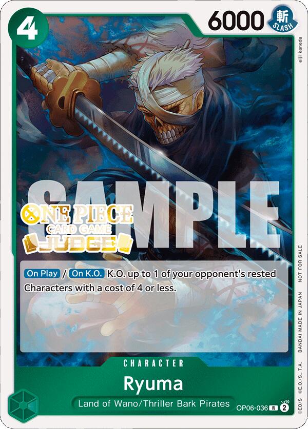 Ryuma (Judge Pack Vol. 4) [One Piece Promotion Cards] – Deep Dive Games  Athens