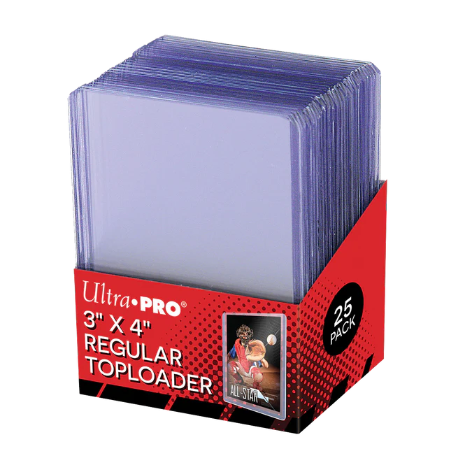 3" x 4" Clear Regular Toploaders (25ct) for Standard Size Cards