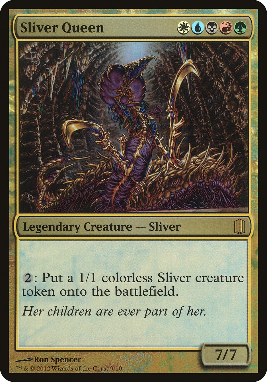 mtg commander oversized cards Sliver Queen (Oversized) [Commander's Arsenal Oversized] – Deep Dive Games  Athens