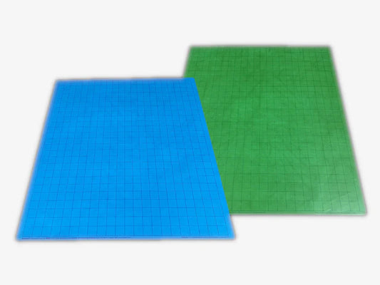 Chessex Reversible Battlemat: 1" Blue/Green Squares (23.5" x 26")