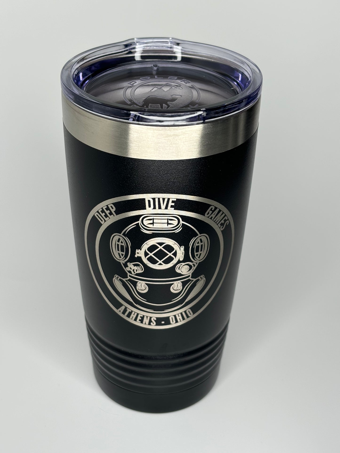 Logo Laser Engraved 20oz Tumbler (Black)