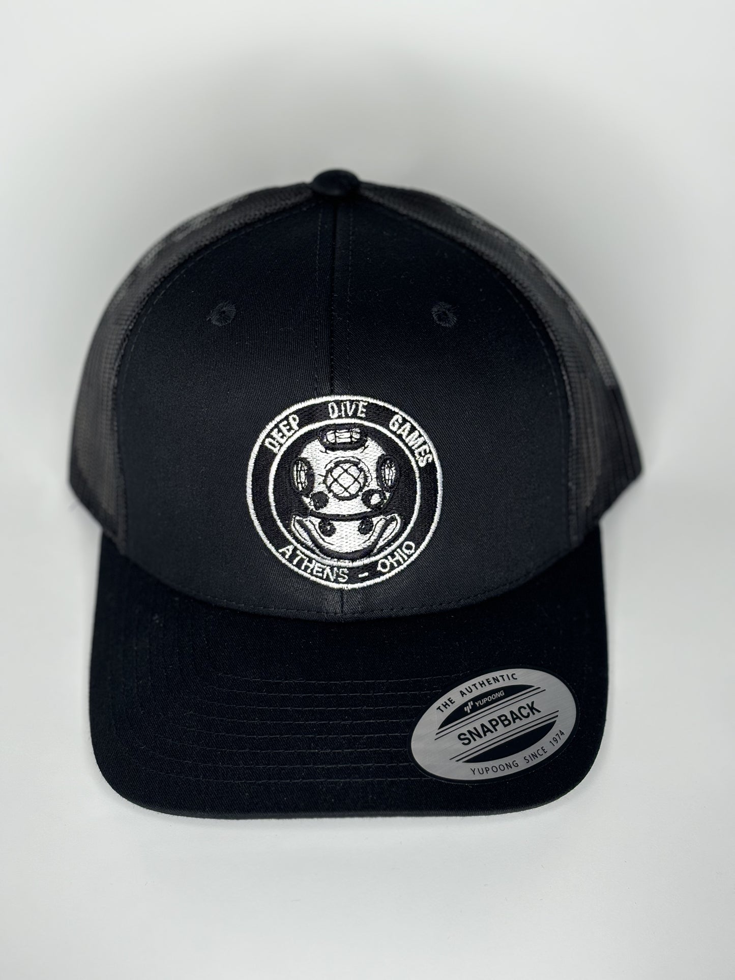 Black Washed Garment Trucker Hat