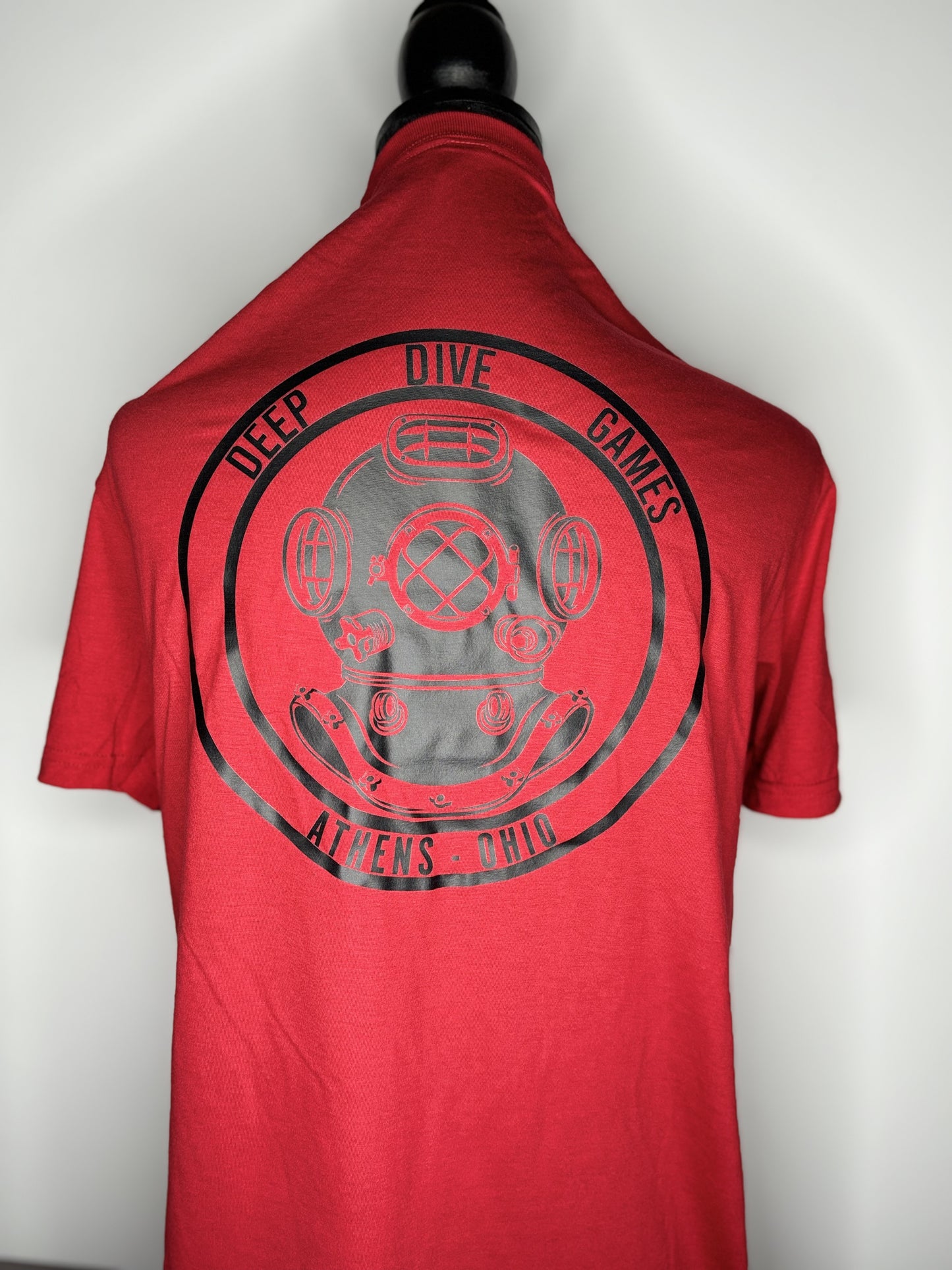 Short Sleeve Red Deep Dive Games Athens T-Shirt