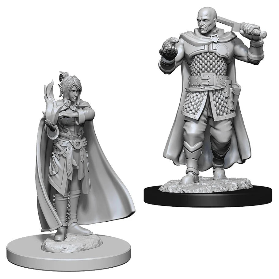 Dungeons & Dragons: Nolzur's Marvelous Unpainted Miniatures - W08 Human Ranger & Moon Elf Sorcerer