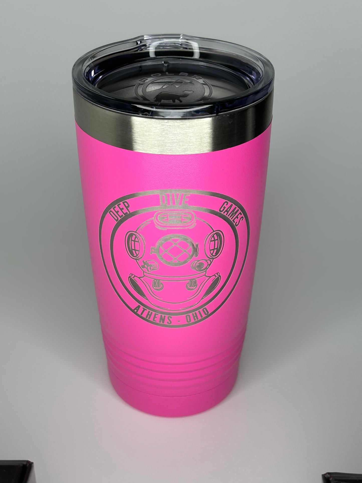 Logo Laser Engraved 20oz Tumbler (Pink)