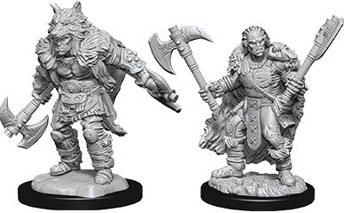 Dungeons & Dragons: Nolzur's Marvelous Unpainted Miniatures - W09 Male Half-Orc Barbarian