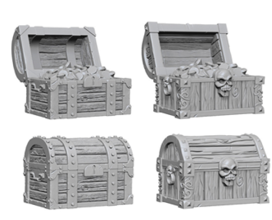 WizKids Deep Cuts Unpainted Miniatures: W02 Chests