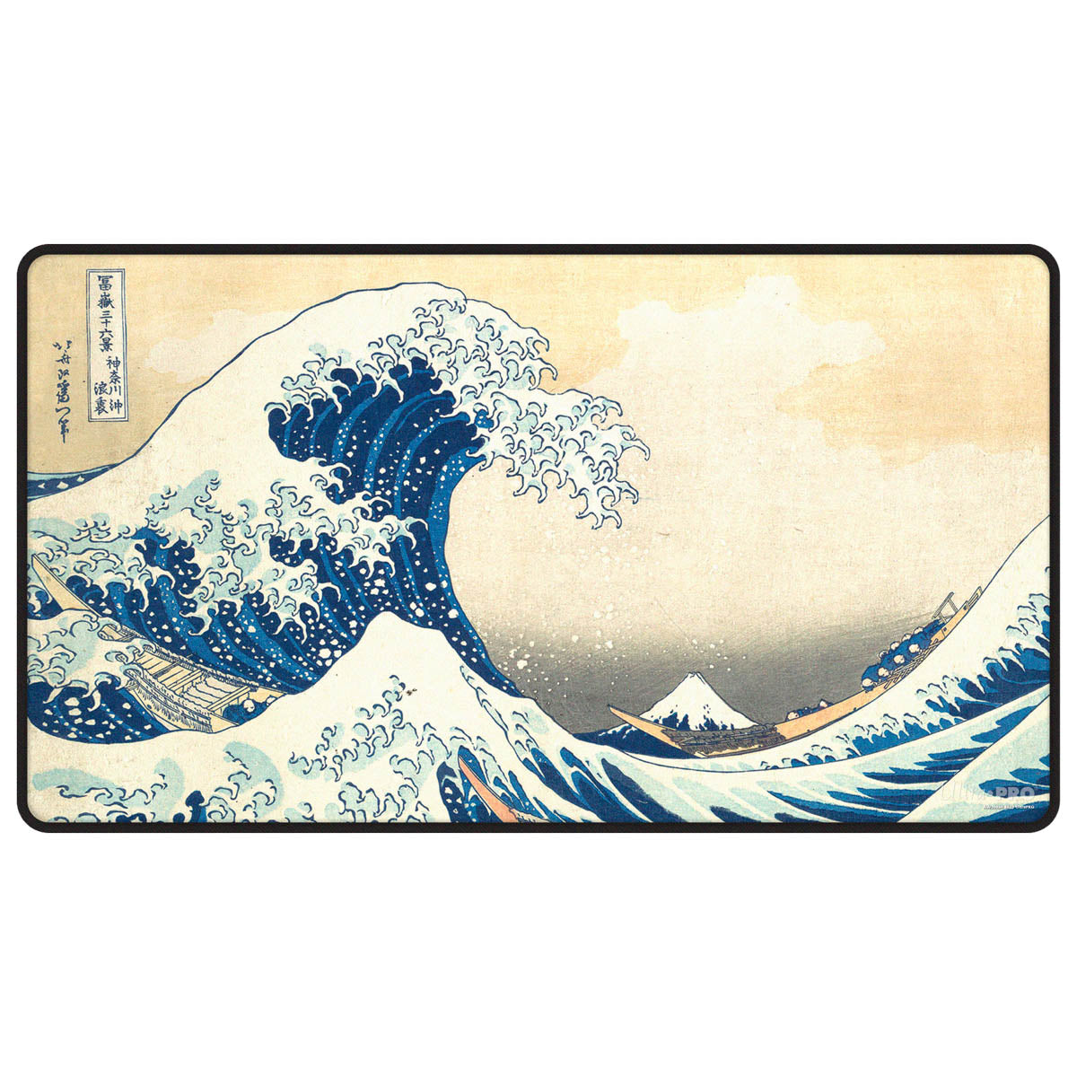 Ultra Pro Black Stitched Playmat The Great Wave of Kanagawa by Hokusai