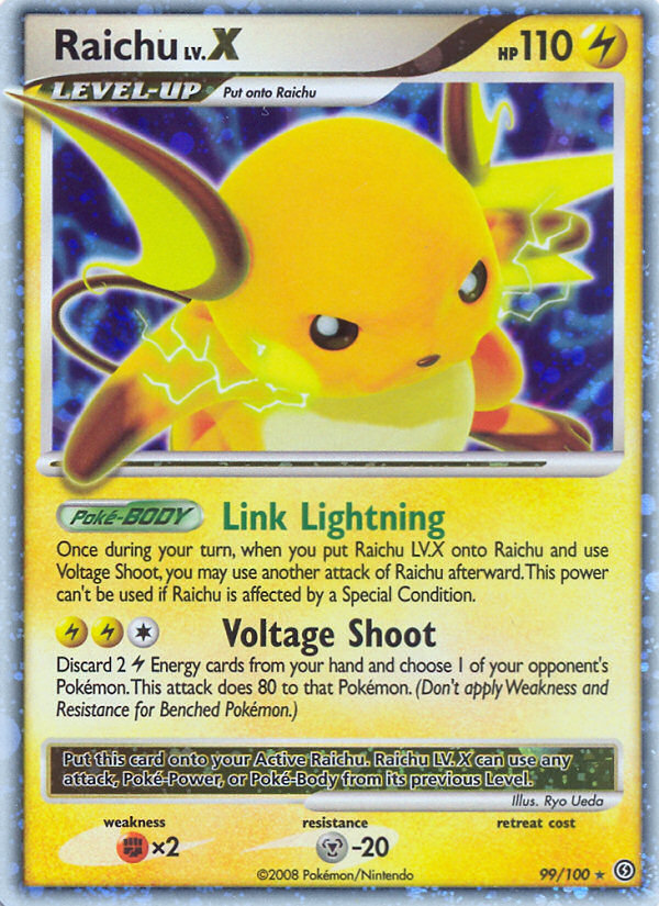 Raichu LV.X (99/100) [Diamond & Pearl: Stormfront] – Deep Dive Games Athens