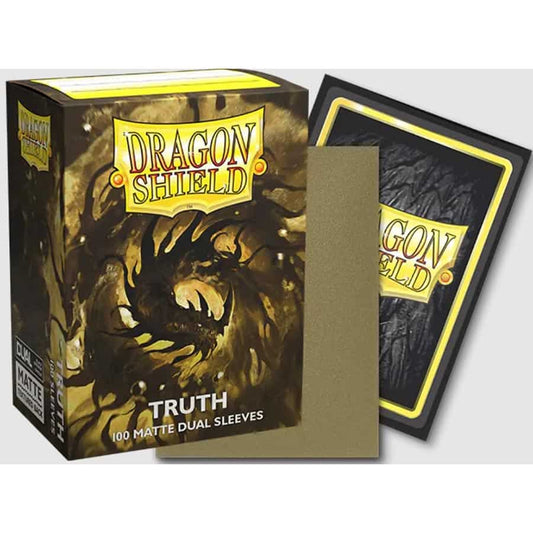 DRAGON SHIELD SLEEVES: MATTE DUAL GOLDEN GLEAM METALLIC: TRUTH