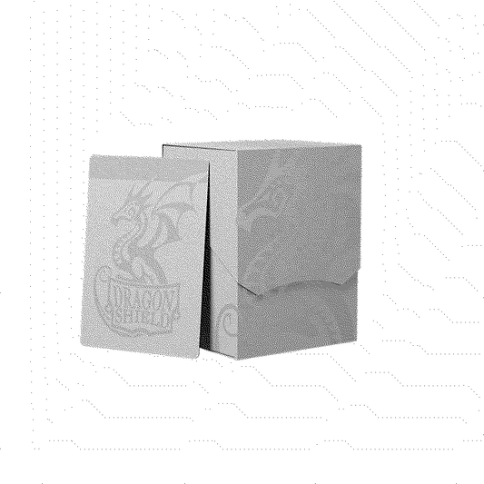DRAGON SHIELD DECK SHELL: ASHEN WHITE-BLACK