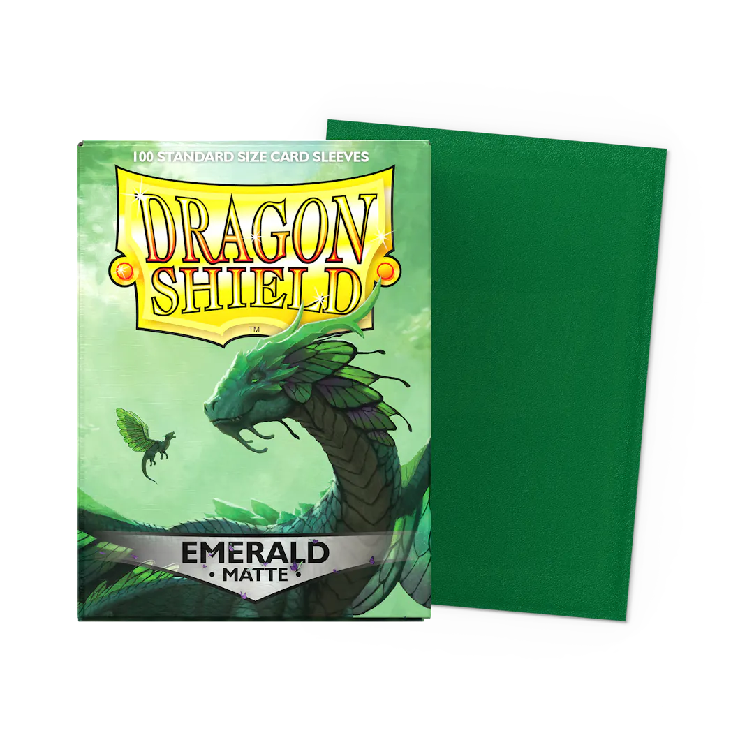 Dragon Shields: (100) Matte Emerald