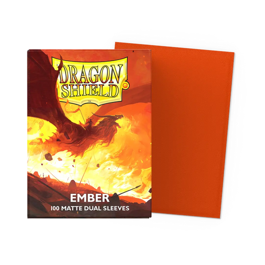 Dragon Shield Dual Sleeves: Matte Ember