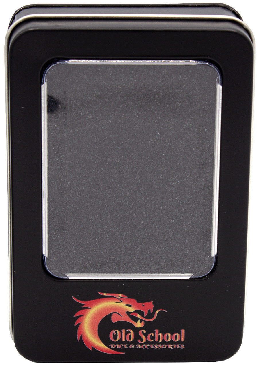Old School 7-Piece Sharp Edged Dice Set: Liquid Infused - Sunrise Fury