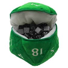 Dungeons & Dragons RPG: Red and White D20 Plush Dice Bag