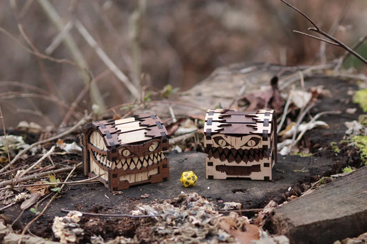 Mimic Dice Chest – Handcrafted Wooden Dice Holder