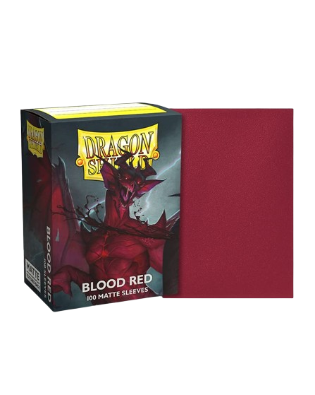 Dragon Shields: (100) Matte - Blood Red