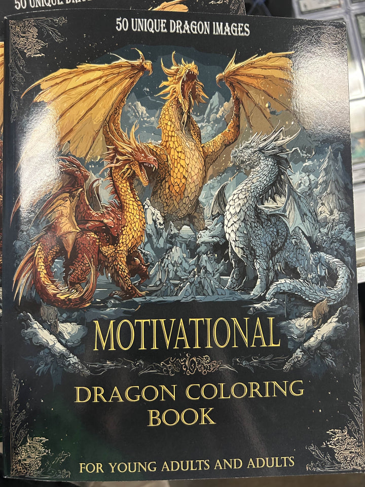 Motivational Dragon Coloring Book
