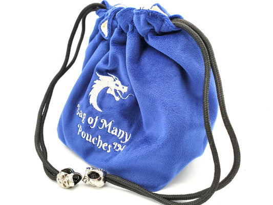 Bag of Many Pouches RPG DnD Dice Bag: Royal Blue