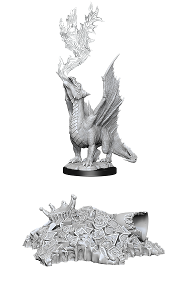 DND UNPAINTED MINIS WV11 GOLD DRAGON WYRMLING