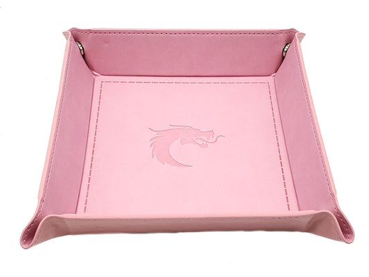 Old School RPG Dice Rolling Tray: Square - Pink