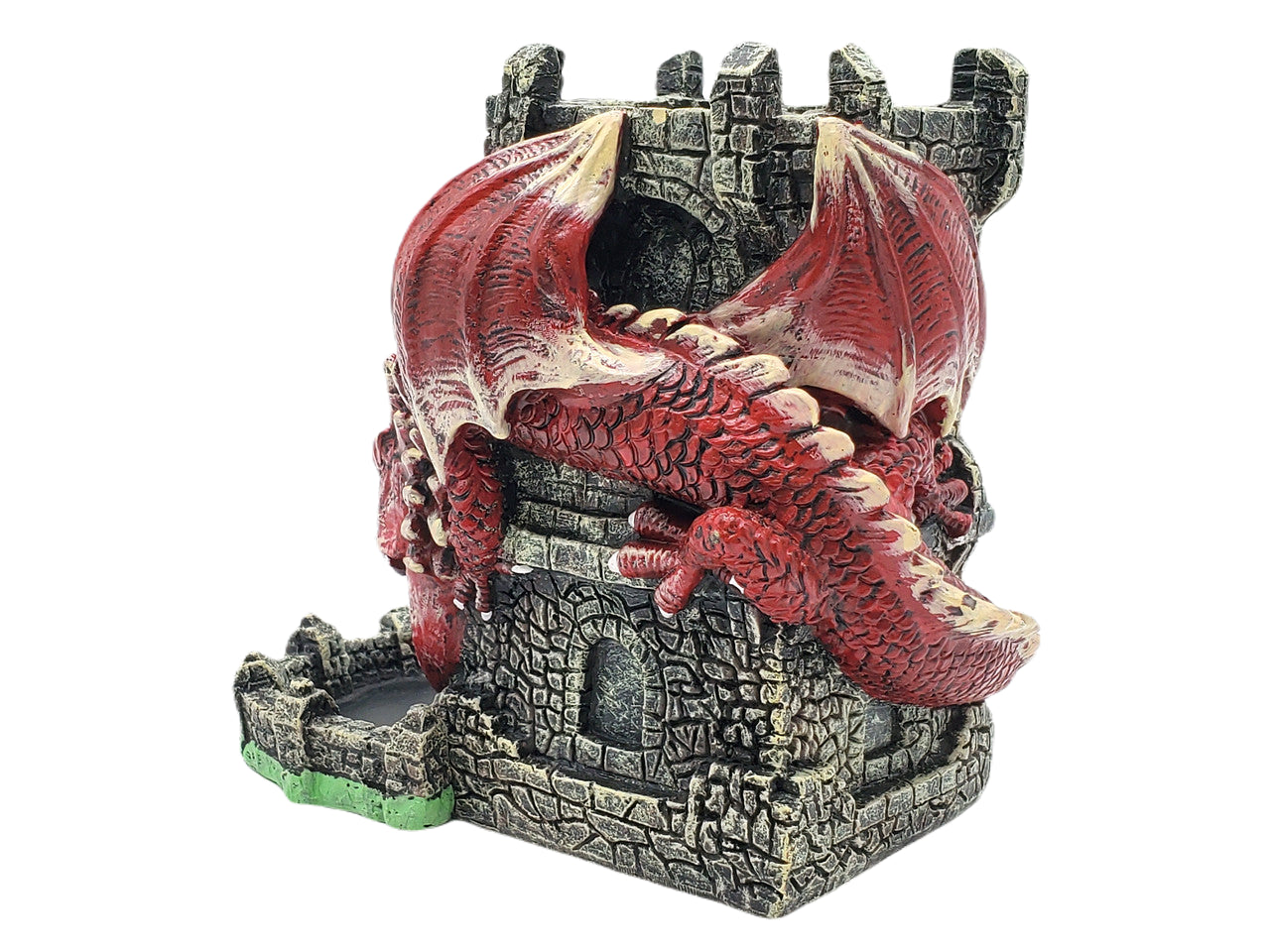 Old School Dice: Dragon's Fury Dice Tower - Red Dragon