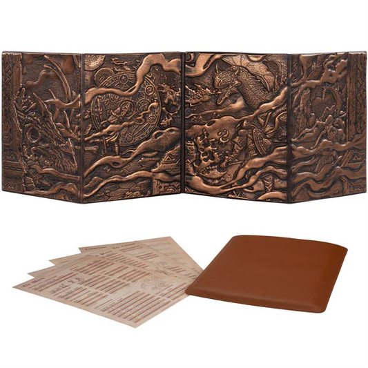 3D Faux-Leather Customizable Game Master Screen (DM/GM)