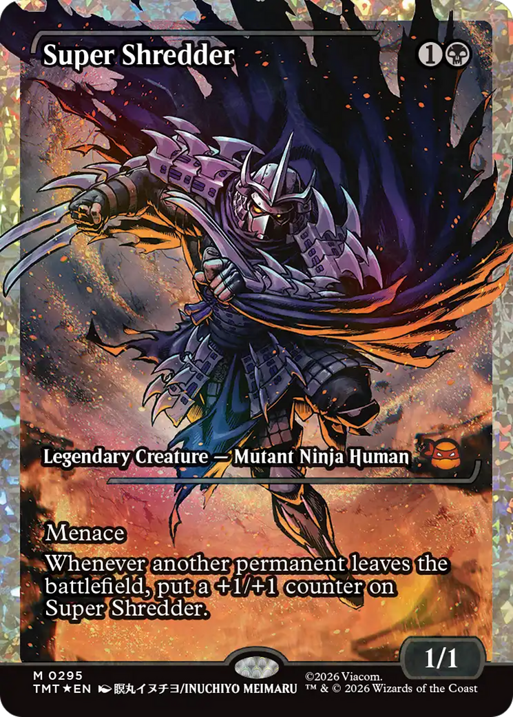 Super Shredder (Showcase) (Fracture Foil) [Teenage Mutant Ninja Turtles]
