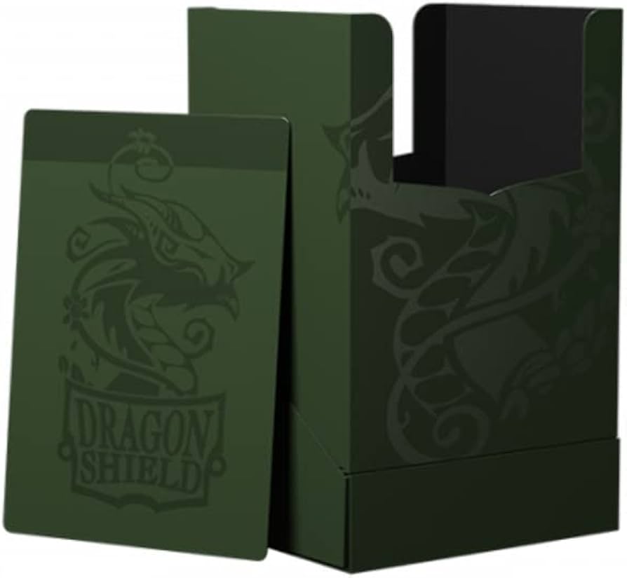DRAGON SHIELD: DECK SHELL REVISED: FOREST GREEN-BLACK