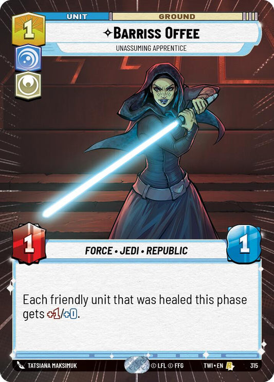 Barriss Offee - Unassuming Apprentice (315) (Hyperspace) (315) [Twilight of the Republic]