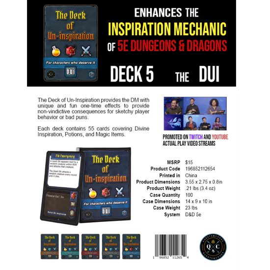 Deck of Un-Inspiration