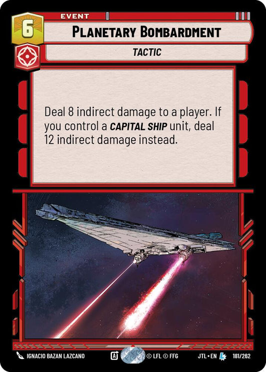 Planetary Bombardment (181/262) (181/257) [Jump to Lightspeed]