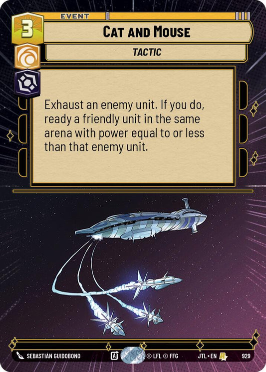Cat and Mouse (929) (Hyperspace Foil) (929) [Jump to Lightspeed]