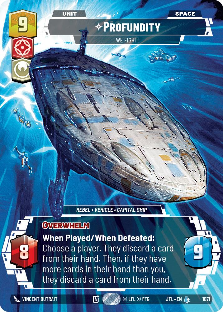 Profundity - We Fight! (1071) (Prestige Foil) (1071) [Jump to Lightspeed]