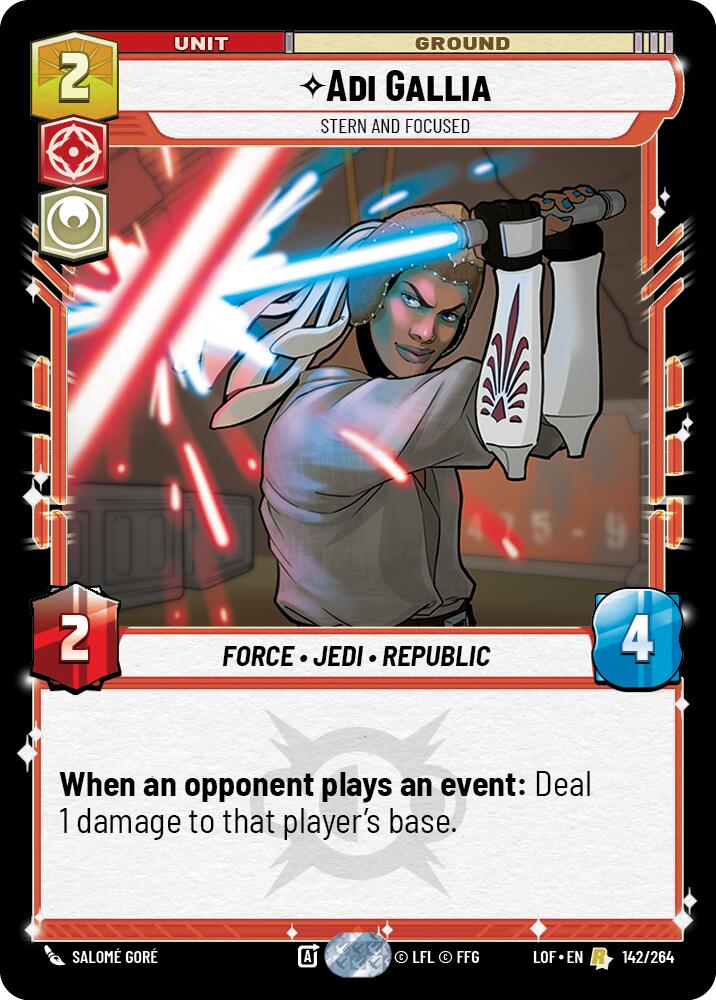 Adi Gallia - Stern and Focused (142/264) (142/264) [Legends of the Force]