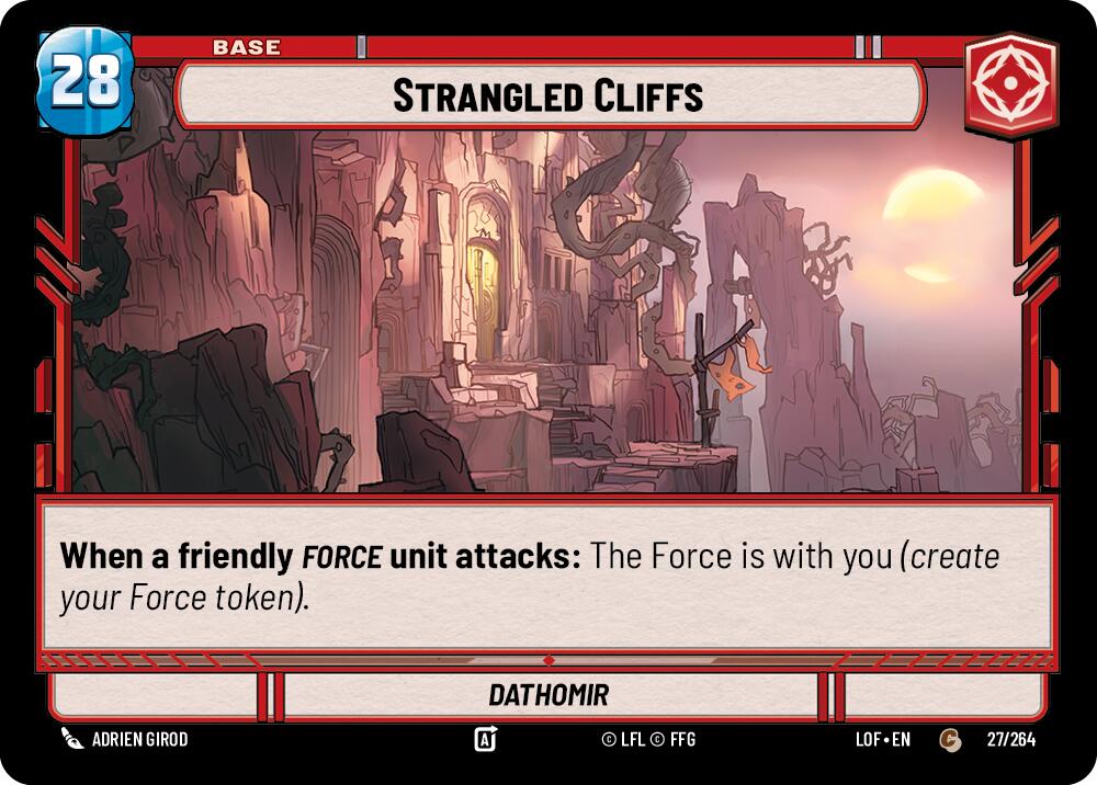 Strangled Cliffs // Shield (027/264 // T02/T03) (027/264 // T02/T03) [Legends of the Force]
