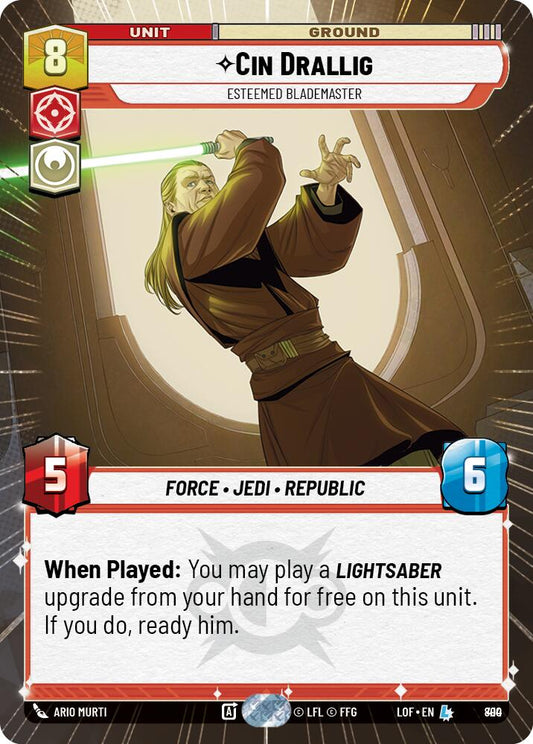 Cin Drallig - Esteemed Blademaster (890) (Hyperspace Foil) (890) [Legends of the Force]