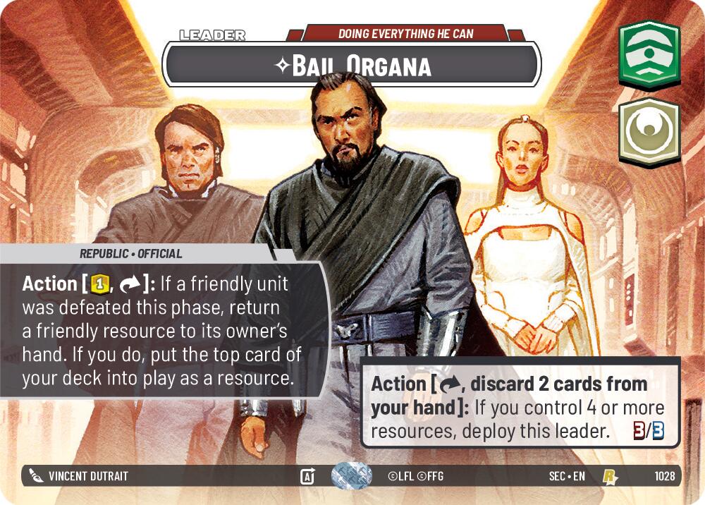 Bail Organa - Doing Everything He Can (Showcase) (1028) (1028) [Secrets of Power]