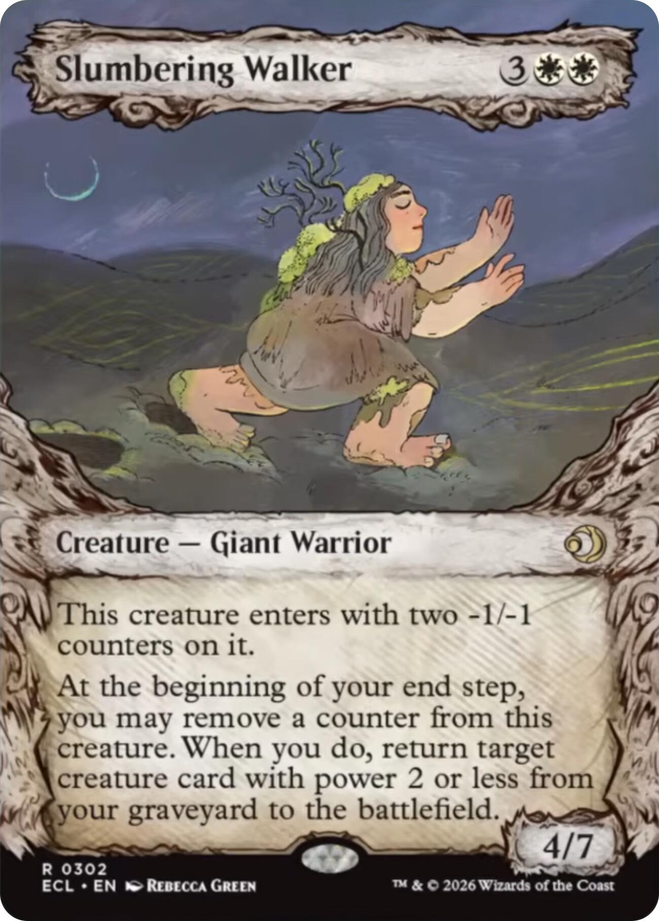 Slumbering Walker (Showcase) [Lorwyn Eclipsed]