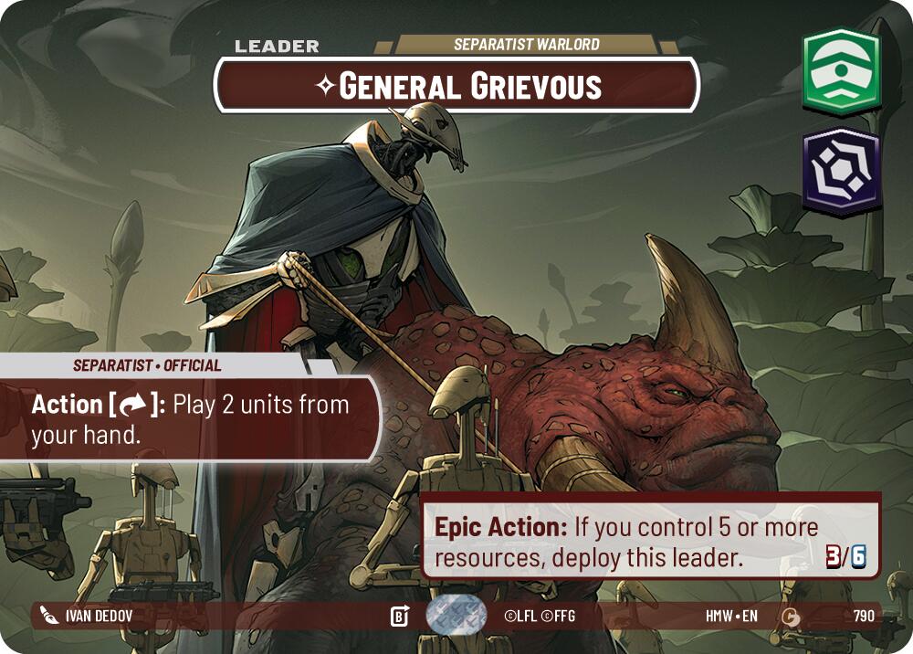 General Grievous - Separatist Warlord (790) (Showcase) (790) [Homeworlds]