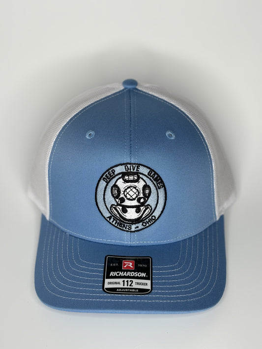 Blue/White Washed Garment Trucker Hat