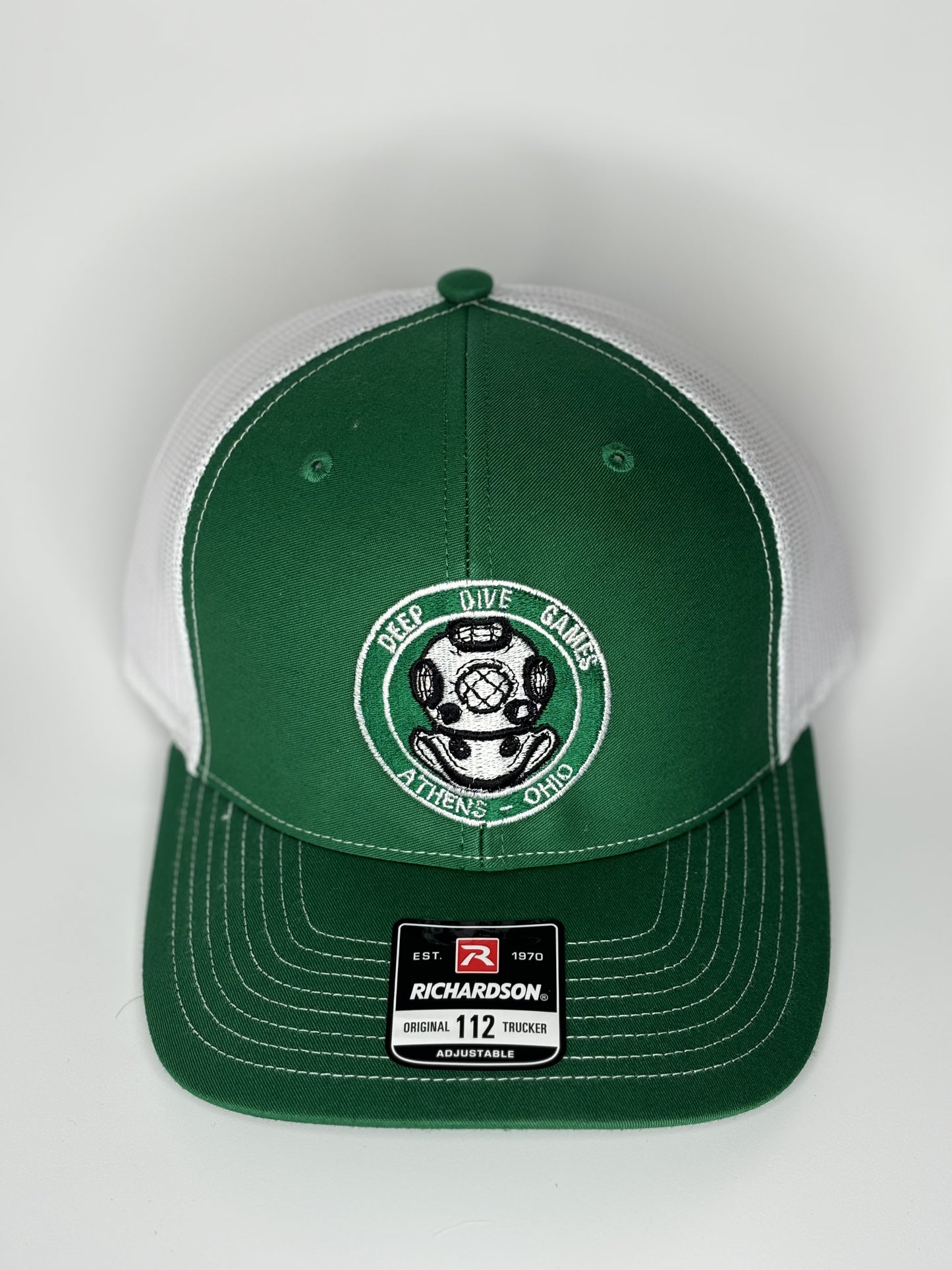Green/White Washed Garment Trucker Hat