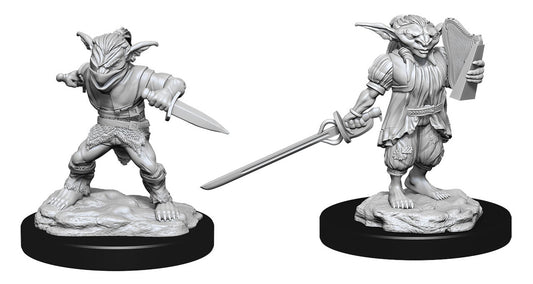 Dungeons & Dragons: Nolzur's Marvelous Unpainted Miniatures - W15 Male Goblin Rogue & Female Goblin Bard