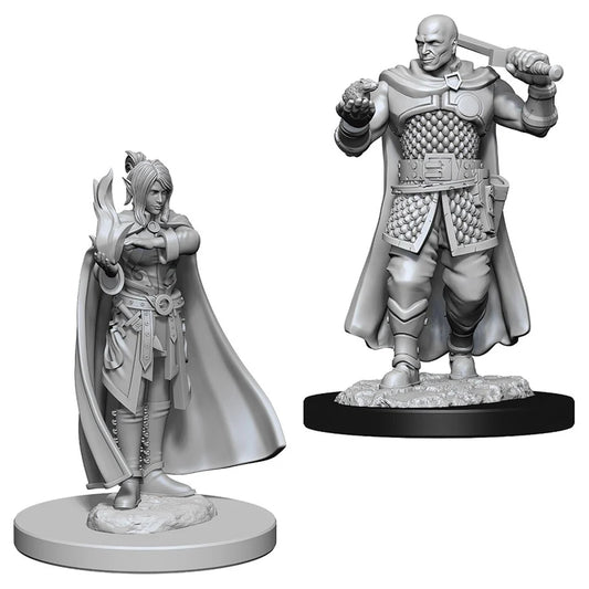 Dungeons & Dragons: Nolzur's Marvelous Unpainted Miniatures - W08 Human Ranger & Moon Elf Sorcerer