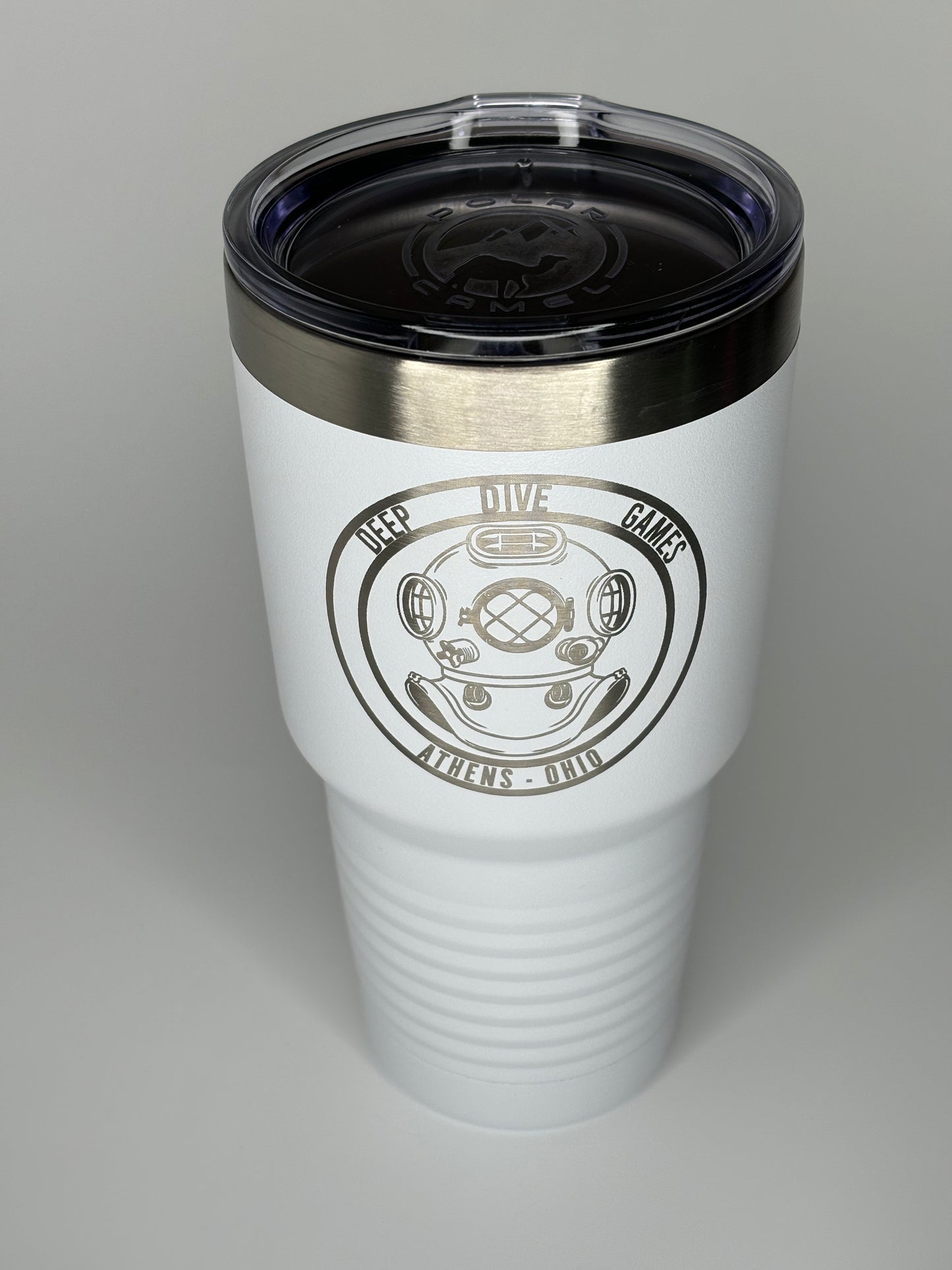 Logo Laser Engraved 30oz Tumbler (White)