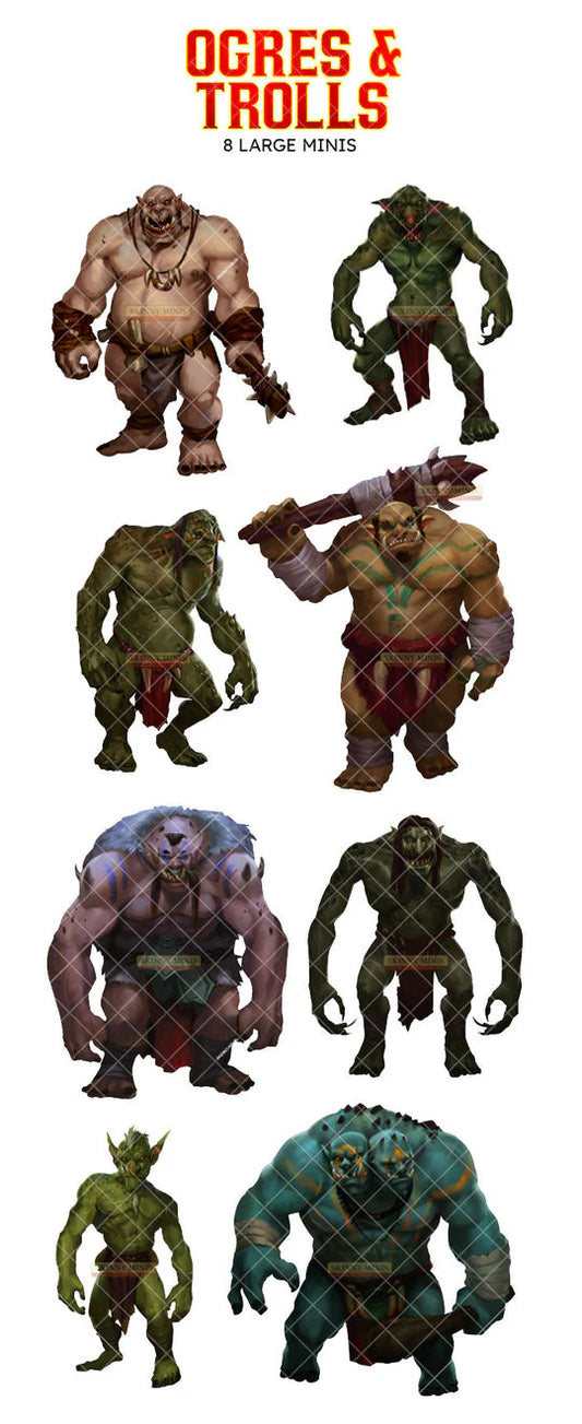 Skinny Minis - Ogres & Trolls